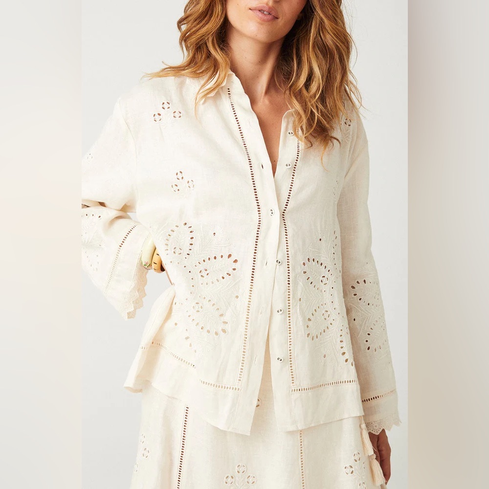 PFEIFFER SHIRT in Crème tique 🕊️